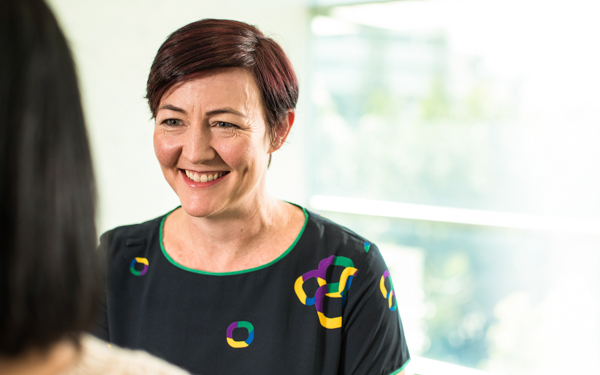 Icon care team member smiling at patient | Icon Cancer Centre